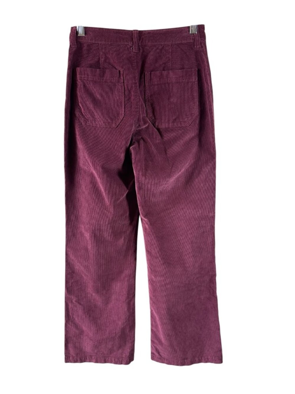 Faherty Wide-Leg Corduroy Pants in Burgundy - Picture 3 of 6